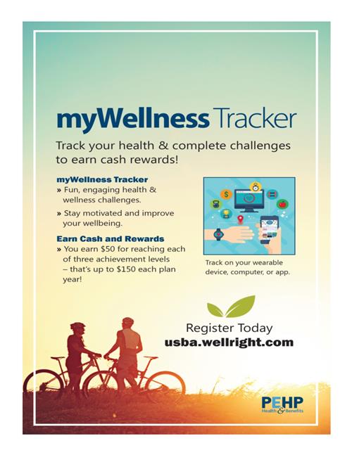 Flyer for the myWellness Tracker app